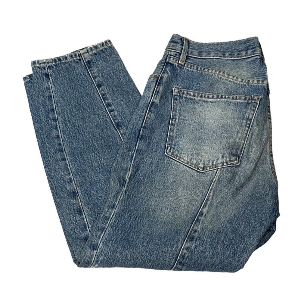 Vintage Levis Jeans Womens 27 High Waist Blue Denim Cropped Jane Button Fly - Picture 1 of 16